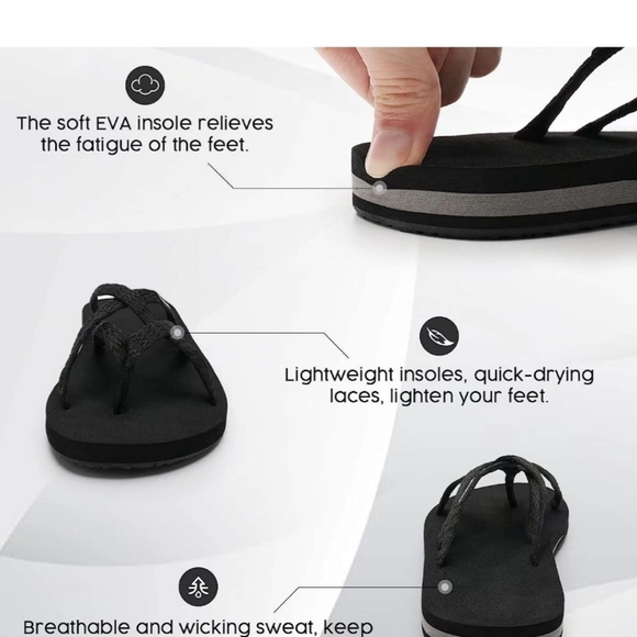 Cross Webbed Sandals - Picture 4 of 7